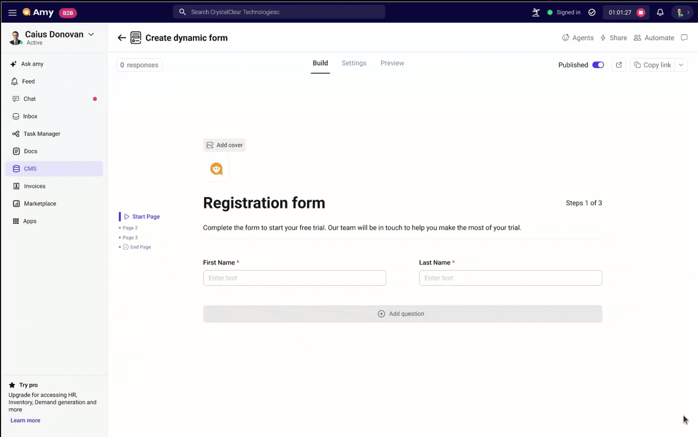 Placeholder image for a landing page builder interface